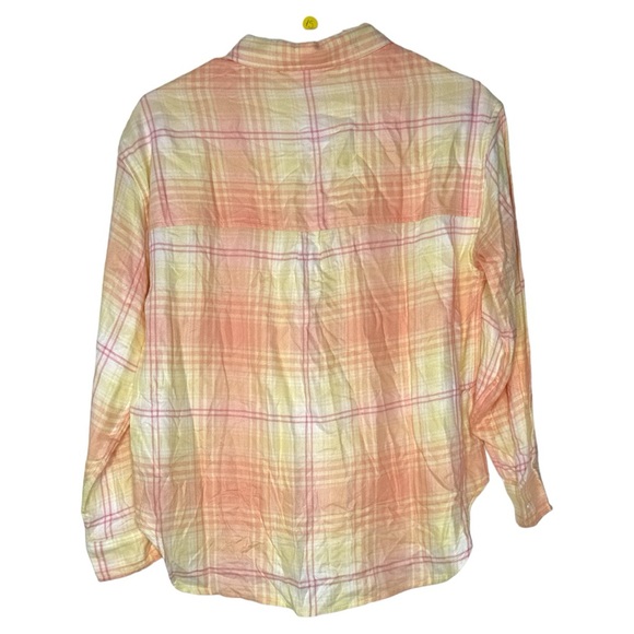Bixby Nomad Girls Button Up Flannel Long Sleeve Large 12-14 - Picture 2 of 3
